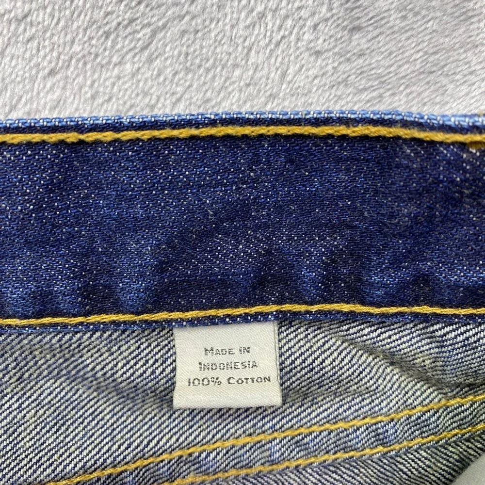J.‎ Crew Bootcut Dark Wash Denim Jeans Mens Cotton Sz 32 Grunge Western Retro